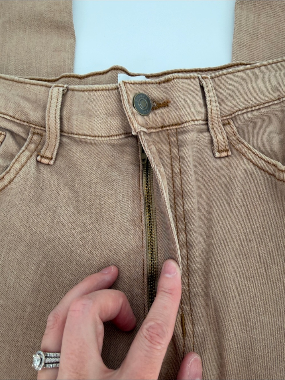 Hudson Jolene Wide Leg High Rise Jeans Brown Womens - Size 26 - Picture 8 of 11